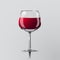 Realistic vector illustration of a wine glass.