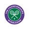 Realistic vector logo of the Wimbledon Championship. Prestigious Grand Slam Tennis Tournament