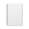 Realistic vector notebook design. Diary blank office document. Note book sheet