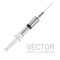 Realistic vector syringe isolated
