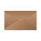 Realistic vintage envelope. Closed envelope mockup isolated on white background, folded letter. Vector illustration