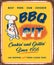 Realistic Vintage style metal sign - BBQ PIT