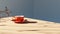 Realistic Vray Tracing: Orange Cup On Table With Unreal Engine Rendering