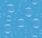 Realistic water bubbles seamless pattern, endless background. Soap , drops blue