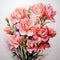 Realistic Watercolor Bouquet Of Pink Flowers