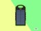 Realistic waterproof power bank with solar cell