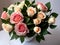 Realistic wedding roses long shot sharp focus