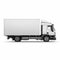 Realistic White Cargo Truck Rendering For Website Or Quadratura Art
