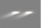 Realistic white glow of round beams of car headlights, isolated against a background of transparent gloom. Vector bright