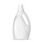 Realistic white plastic bottle for liquid laundry detergent, fabric softener, dishwashing chemicals