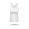 Realistic white tank top mockup - blank design template