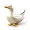 Realistic White Toy Duck 3d Shark With Detailed Rendering