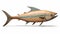 Realistic Wooden Fish Model With Precisionist Style