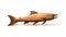 Realistic Wooden Fish Sculpture With Detailed Hunting Scenes - Maori Art Style