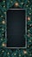 Realistic wooden vertical background with Christmas tree branches frame.