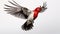 Realistic Woodpecker In Flight: Hyperrealist Bird Art