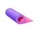 Realistic yoga mat. Sports equipment for exercise class. Rolled appliance for stretching