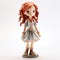 Realistic Zelda Girls Belle Figurine With Copper Hair