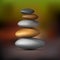 Realistic Zen stone tower