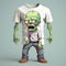 Realistic Zombie T-shirt With Eye-catching Illustrations