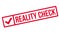 Reality Check rubber stamp