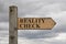Reality Check Wooden Sign