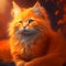 Realm of Citrus Felines: Extraordinary Fantasy Orange Cat Artwork