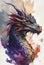 Realm of the Colorful Dragon: A Full-Furry Gouache Portrait with Soft Coloring