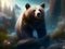 Realm of the Wild: Enchanting Bear in Fantasy Artwork for Sale
