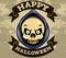 Reaper Head Halloween Badge