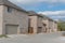 Rear entry garage of brand newly built house in Texas, USA