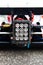 Rear light on single seater formula car detail