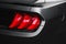 Rear lights on the car close-up. headlight of a modern car after tuning. headlight. modern luxury sports car