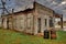 Rear View of Abandoned Gas Station Navasota, Texas