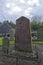 The Rear view of Aberlemno 2 Sculptured Stone in Aberlemno Kirkyard