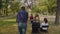 Rear view of african university dean making speech at diploma graduation ceremony