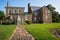 Rear View of Bacon`s Castle Plantation Home in Surry, Virginia