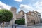 Rear view of The Cathedral of the Saviour Catedral de Cristo Salvador, Catholic church in Avila in the south of Old Castile,