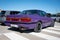 Rear view of a purple classic Japanese third-generation Honda Prelude