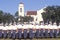 Rear View of Soldiers Marching