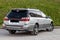 Rear View of Subaru Legacy Lancaster japanese car in beige color on the parking