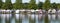 Rear view of tents around Argyle lake in Babylon during the annual fair