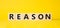 Reason symbol. Concept word Reason on wooden cubes. Beautiful yellow background. Business and Reason concept. Copy space