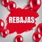 Rebajas Sale Poster With Balloon