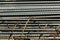 Rebar steel bars, reinforcement concrete bars with wire rod