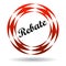 Rebate colorful icon