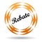 Rebate colorful icon