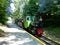 Rebecq, Belgium - July 10th 2018: Touristic vintage steam train of Rebecq - Rognon, Rebecq