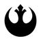 Rebel alliance symbol icon