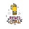 Rebel girl Sticker